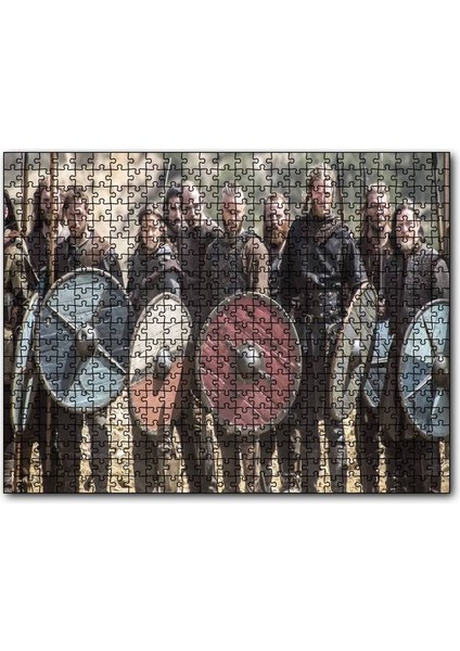 Viking Oyuncular Görseli 1000 Parça Puzzle Yapboz Mdf(Ahşap)
