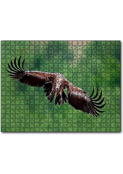 Süzülen Dev Akbaba 120 Parça Puzzle Yapboz Mdf (Ahşap)