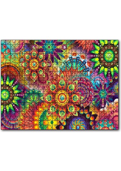 Sanrılar Dünyasında Şekiller 1000 Parça Puzzle Yapboz Mdf(Ahşap)
