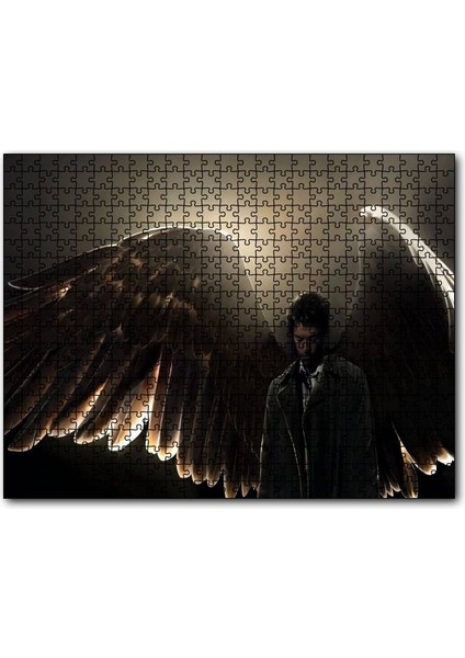 Supernatural Melek Kanatları 120 Parça Puzzle Yapboz Mdf (Ahşap)