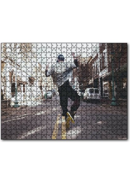 Boş Caddede Hiphop Genç 1000 Parça Puzzle Yapboz Mdf(Ahşap)