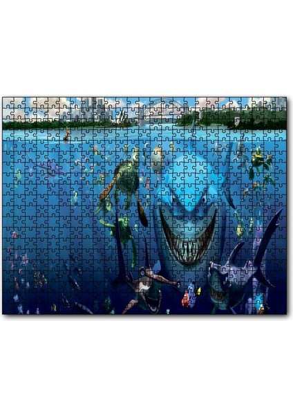 Kayıp Balık Nemo Balıklar Kaplumbağalar 500 Parça Puzzle Yapboz Mdf (Ahşap)