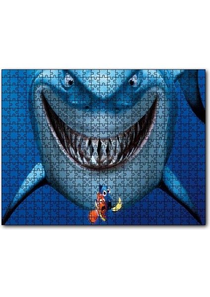 Kayıp Balık Nemo Köpek Balığı 120 Parça Puzzle Yapboz Mdf (Ahşap)