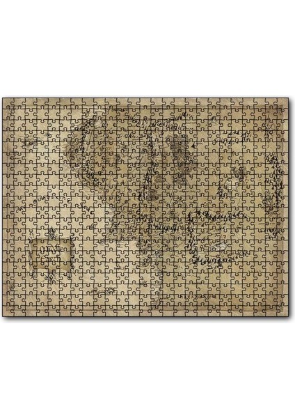 Sauron Gözünde Orta Dünya Haritası Mordor 120 Parça Puzzle Yapboz Mdf (Ahşap)