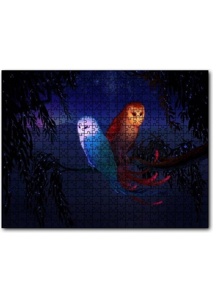 Dalda Fantastik Baykuşlar ve Işıklar 1000 Parça Puzzle Yapboz Mdf(Ahşap)