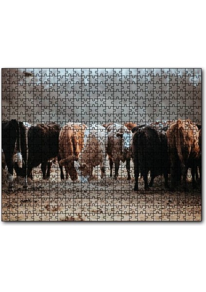 Otlayan Büyükbaş Hayvanlar 1000 Parça Puzzle Yapboz Mdf(Ahşap)