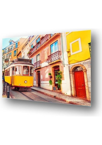 50 x 60 cm Tramvay Desenli Cam Tablo modelleri