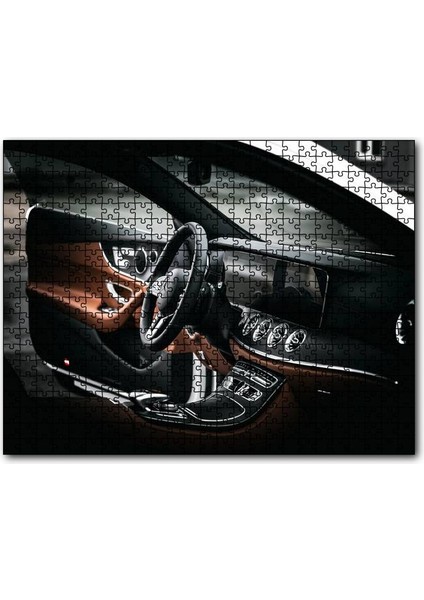 Mercedes Kokpit Deri Döşemeler Detay 255 Parça Puzzle Yapboz Mdf (Ahşap)