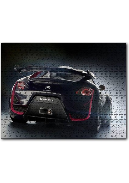 Elektrikli Siyah Citroen Survolt Arka Görünüş 120 Parça Puzzle Yapboz Mdf (Ahşap)