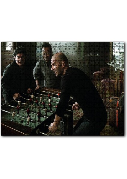 Pele Maradona Zidane Langırt Oyunu 255 Parça Puzzle Yapboz Mdf (Ahşap)