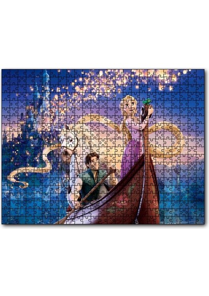 Sinbad ve Prenses Kayıkta 120 Parça Puzzle Yapboz Mdf (Ahşap)