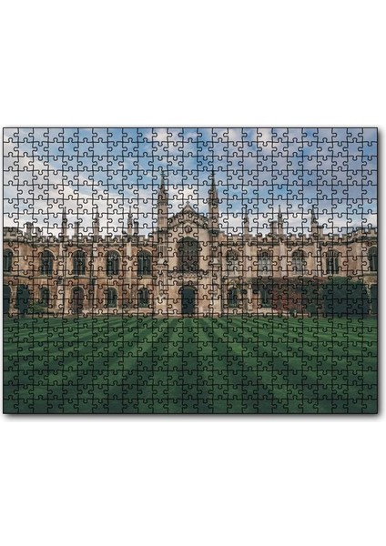 Cambridge Üniversitesi Kampüsü 1000 Parça Puzzle Yapboz Mdf(Ahşap)