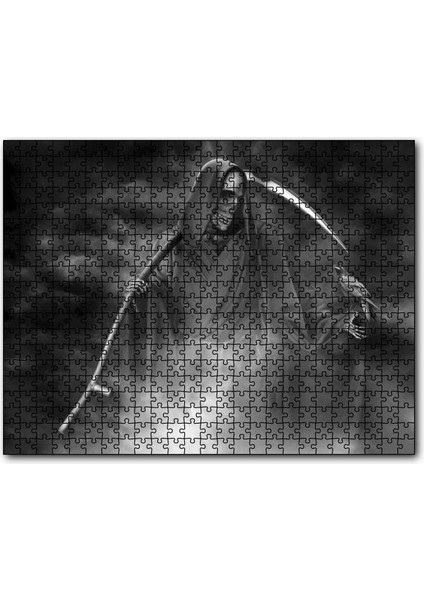 Azrail Orak ve Karga 255 Parça Puzzle Yapboz Mdf (Ahşap)