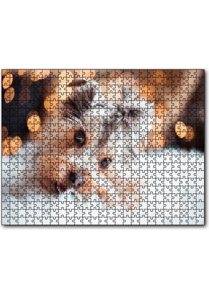 Sevimli Yorkshire Terrier 120 Parça Puzzle Yapboz Mdf (Ahşap)