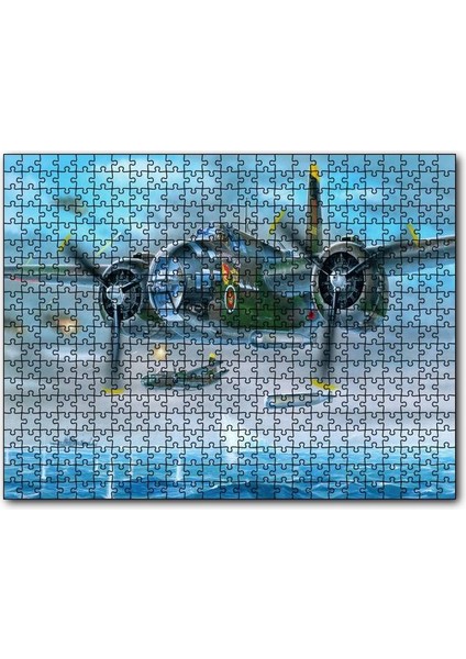 Douglas A20 Havoc Avcı Uçağı 1000 Parça Puzzle Yapboz Mdf(Ahşap)