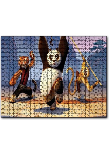 Kung Fu Panda 3 Usta Panda 120 Parça Puzzle Yapboz Mdf (Ahşap)