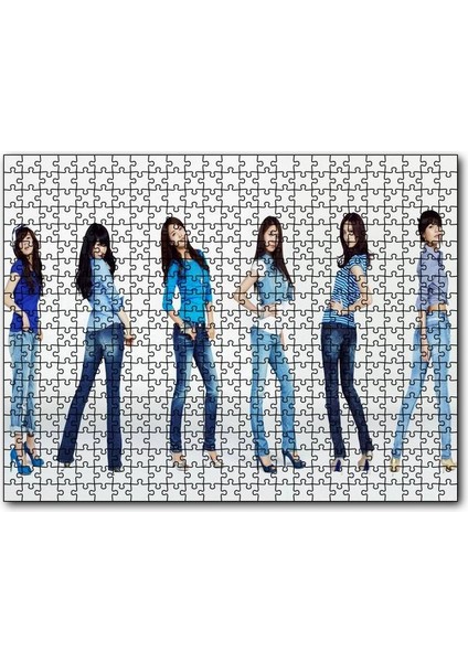 Girls Generation Kızlar 120 Parça Puzzle Yapboz Mdf (Ahşap)