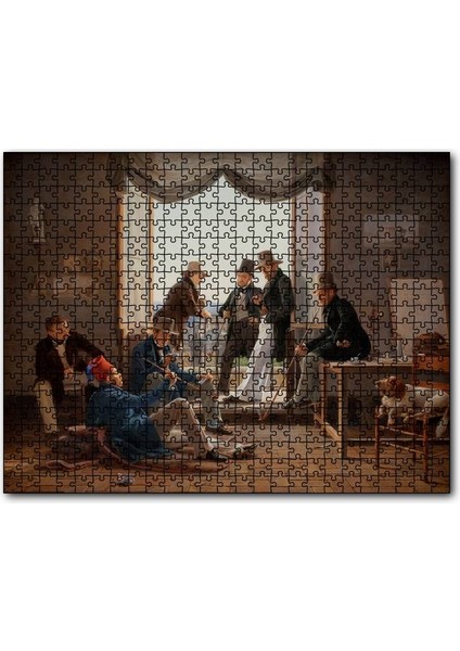 Danimarkalı Sanatçılar Roma'da 500 Parça Puzzle Yapboz Mdf (Ahşap)