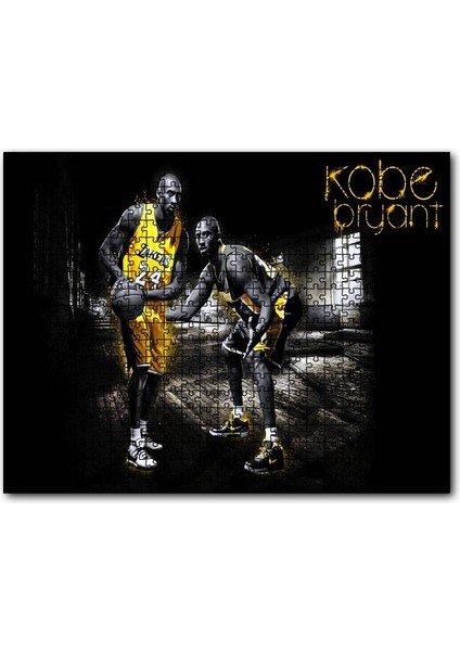 Kobe Bryant Los Angeles Lakers 255 Parça Puzzle Yapboz Mdf (Ahşap)