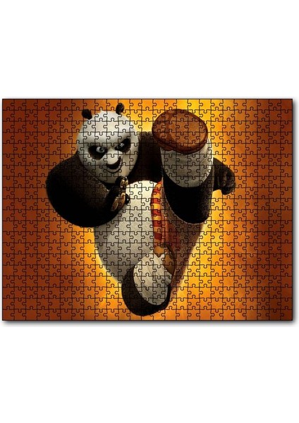 Kung Fu Panda 3 Kung Fu Sanatı 120 Parça Puzzle Yapboz Mdf (Ahşap)