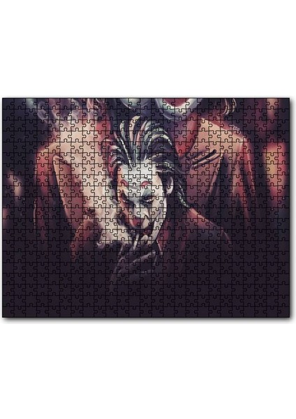 Joker Sigara Içiyor Çizim 255 Parça Puzzle Yapboz Mdf (Ahşap)