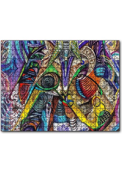Duvar Boyama Sürreal Cümbüş 120 Parça Puzzle Yapboz Mdf (Ahşap)