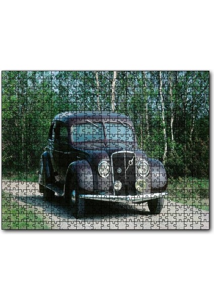 Volvo PV36 Carioca Modeli Ile Ormanda Gezinti 120 Parça Puzzle Yapboz Mdf (Ahşap)