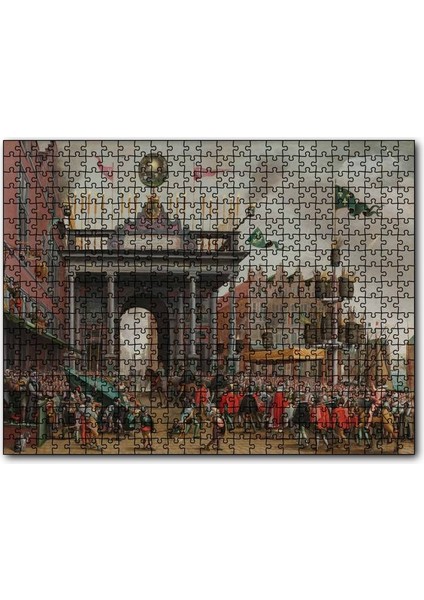 Zafer Takı ve Kralın Şehre Girişi 120 Parça Puzzle Yapboz Mdf (Ahşap)