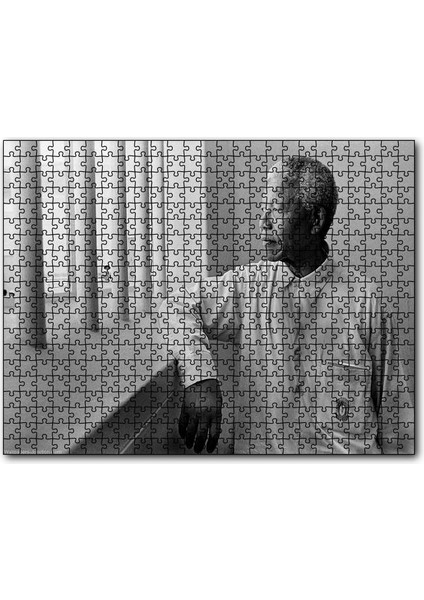 Nelson Mandela Parmaklıklar Ardında 120 Parça Puzzle Yapboz Mdf (Ahşap)