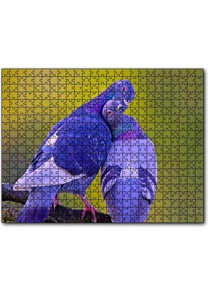 Dalda Sarılan Iki Güvercin 120 Parça Puzzle Yapboz Mdf (Ahşap)