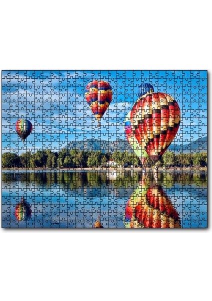 Coloradoda Sıcak Hava Balonları Görseli 255 Parça Puzzle Yapboz Mdf (Ahşap)