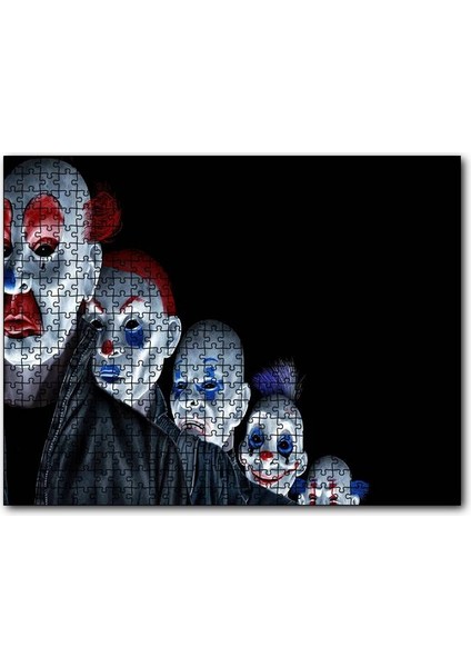 Kara Şövalye 2008 Jokerler Görseli 255 Parça Puzzle Yapboz Mdf (Ahşap)