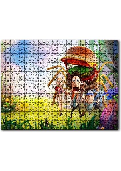 Köfte Yağmuru 2 Animasyon Filmi Görseli 255 Parça Puzzle Yapboz Mdf (Ahşap)