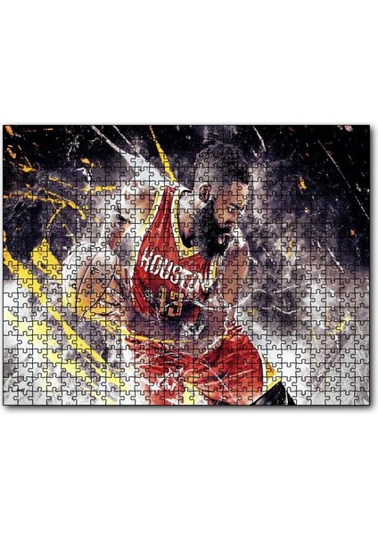 Basketbol James Harden 1000 Parça Puzzle Yapboz Mdf(Ahşap)
