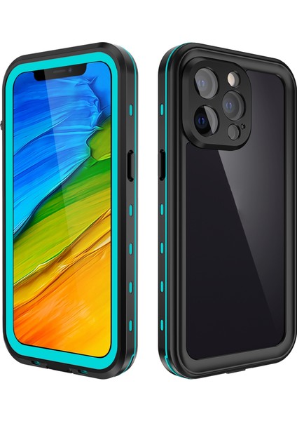 Darbeye Dayanıklı Su Geçirmez Pc + Tpu Kılıf iphone 13 Pro Mavi (Yurt Dışından)
