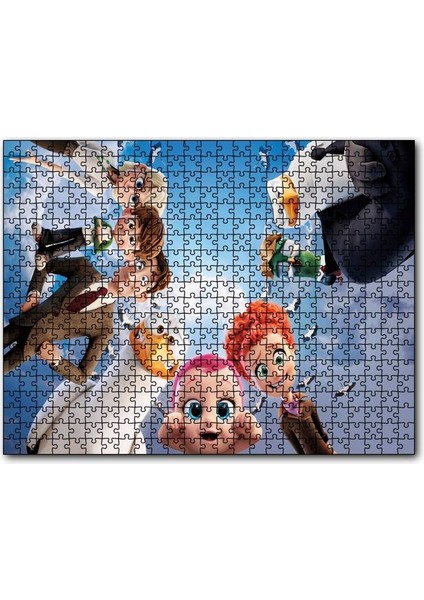 Cakapuzzle Leylekler Animasyon Filmi Karekterleri 120 Parça Puzzle Yapboz Mdf (Ahşap)