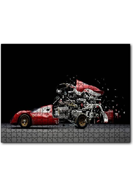 Cakapuzzle Makine Mühendisliği Tasarımı Görseli 120 Parça Puzzle Yapboz Mdf (Ahşap)