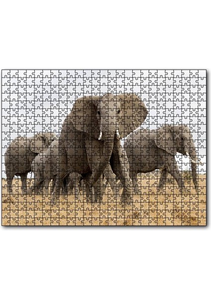 Cakapuzzle Afrika Safarisinde Filler 255 Parça Puzzle Yapboz Mdf (Ahşap)