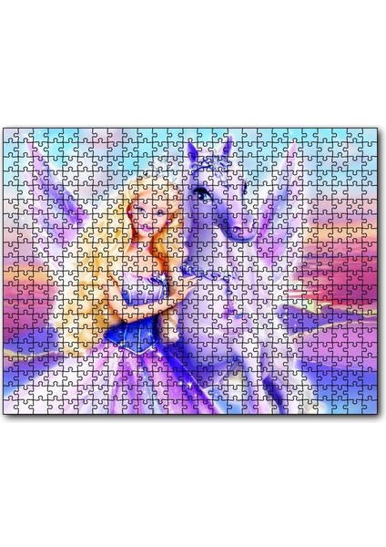 Cakapuzzle Barbie ve Pegasus'un Büyüsü Görseli 500 Parça Puzzle Yapboz Mdf (Ahşap)