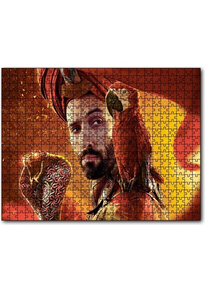 Cakapuzzle Aladdin Papağanı ve Asası 255 Parça Puzzle Yapboz Mdf (Ahşap)