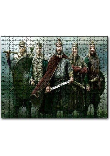 Cakapuzzle Britanyanın Toplam Savaş Destanı Görseli 1000 Parça Puzzle Yapboz Mdf(Ahşap)