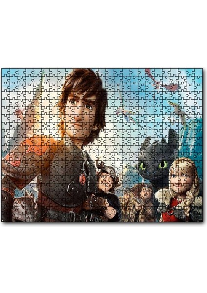 Cakapuzzle Ejderhanı Nasıl Eğitirsin 2 Tüm Karakterler 255 Parça Puzzle Yapboz Mdf (Ahşap)