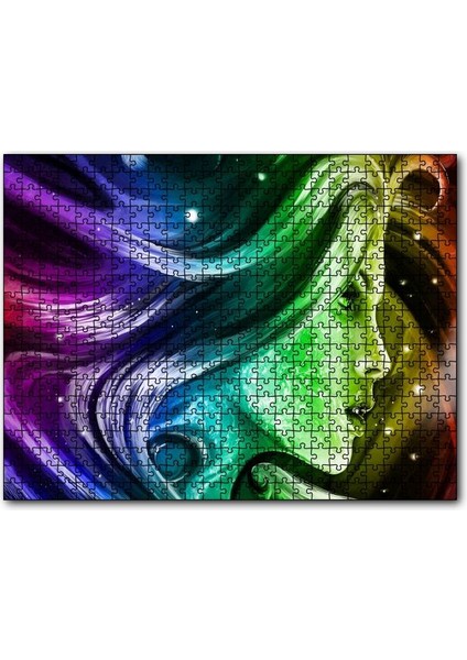 Cakapuzzle Fantezi Soyut Sanat Kadın Görseli 1000 Parça Puzzle Yapboz Mdf(Ahşap)