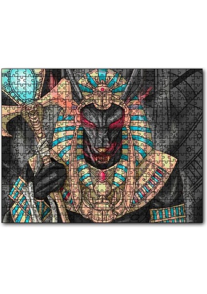 Cakapuzzle Anubis ve Asası 500 Parça Puzzle Yapboz Mdf (Ahşap)