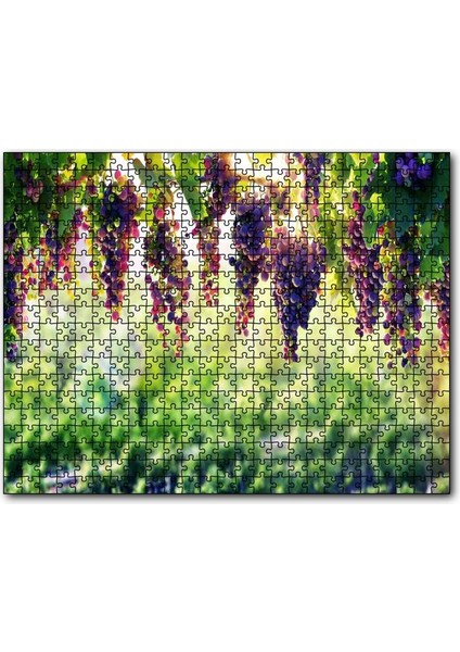 Cakapuzzle Asma Üzümü Kırmızı Üzüm Görseli 120 Parça Puzzle Yapboz Mdf (Ahşap)