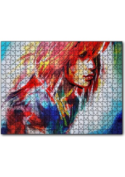 Cakapuzzle Kızıl Saçlı Kız Dijital Sanat 120 Parça Puzzle Yapboz Mdf (Ahşap)