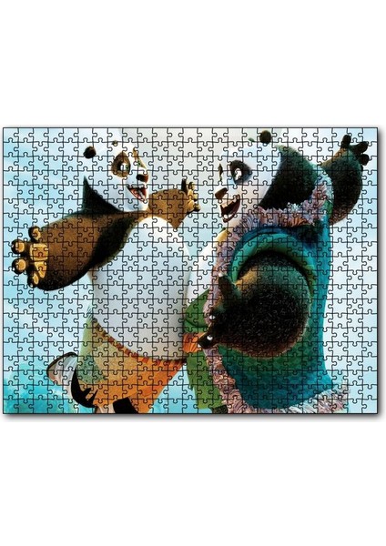 Cakapuzzle Kungfu Panda Usta ve Çırak 255 Parça Puzzle Yapboz Mdf (Ahşap)