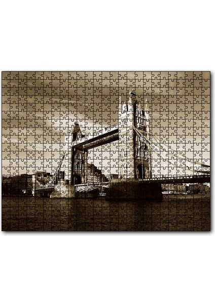Cakapuzzle Londra Köprüsü Sepya 1000 Parça Puzzle Yapboz Mdf(Ahşap)