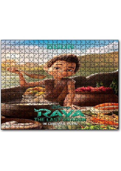 Cakapuzzle Boun Raya ve Son Ejderha Görseli 120 Parça Puzzle Yapboz Mdf (Ahşap)