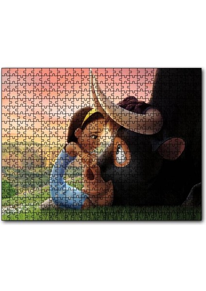 Cakapuzzle Boğa Ferdinand ve Kız 255 Parça Puzzle Yapboz Mdf (Ahşap)